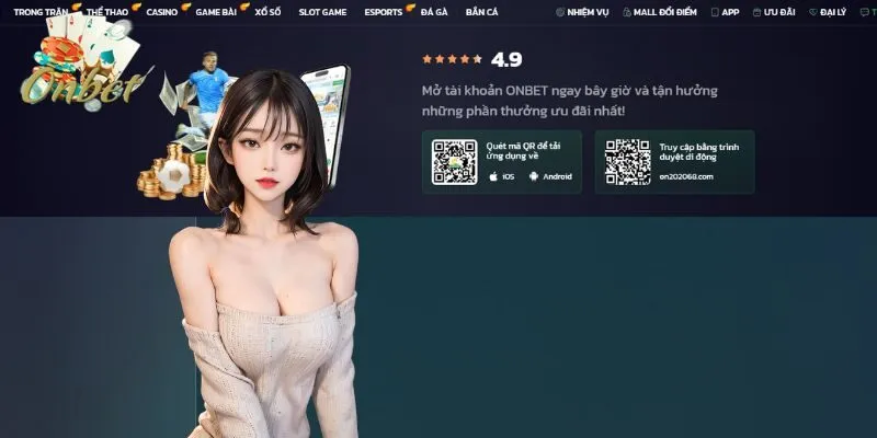 Tải app Onbet về điện thoại giúp bạn có trải nghiệm cá cược tiện lợi